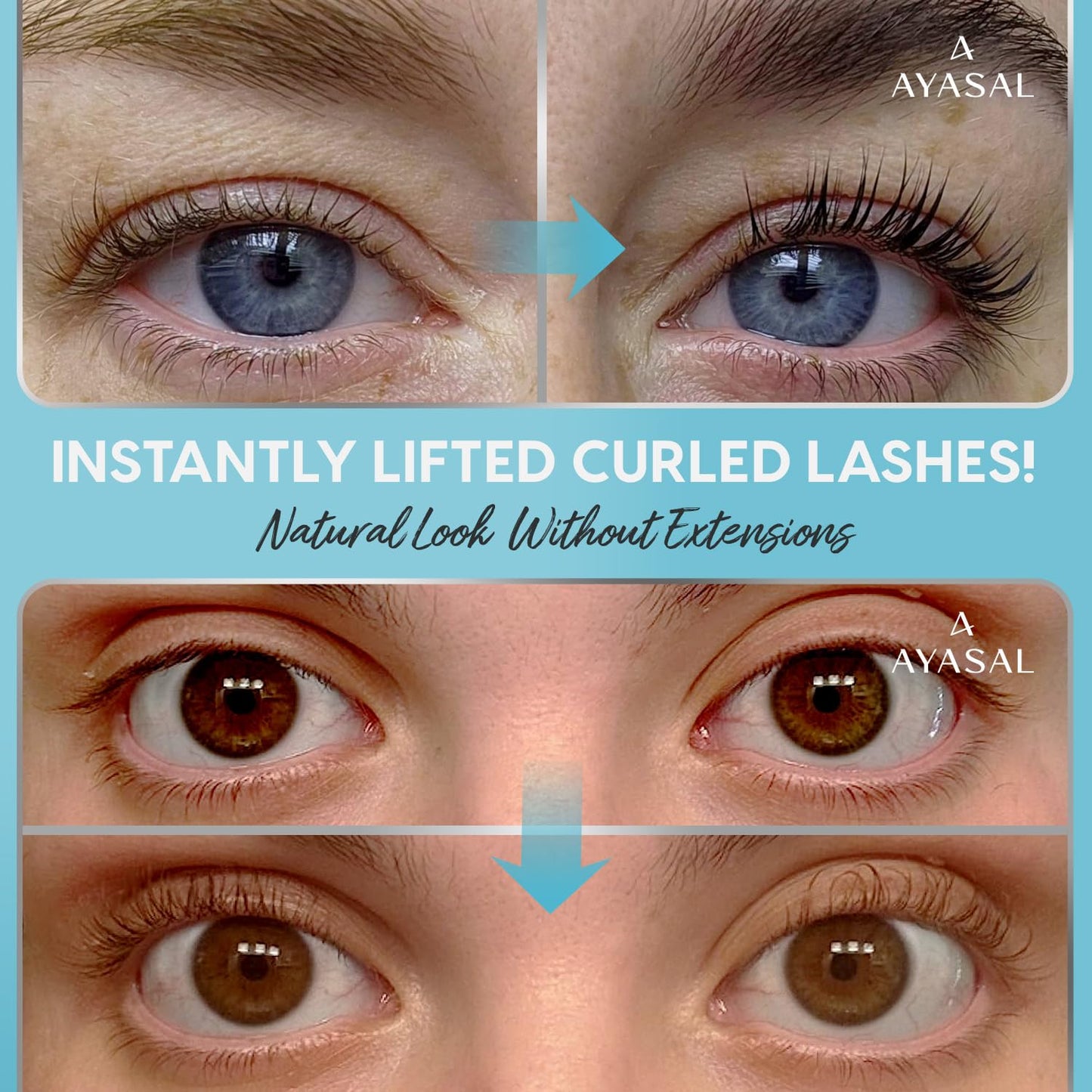 AYASAL Lash Lift Kit for Beginners – Korean Thio-Free Eyelash Perm, 6 Applications