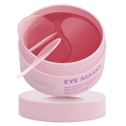 AzLucaky Rose Hydrogel Eye Patches — 40 Pairs for Puffy Eyes, Dark Circles, Hydration