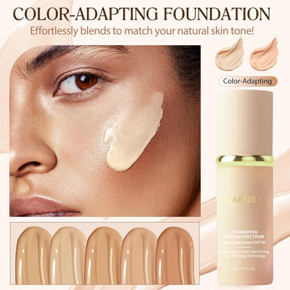 Azmaker 4-in-1 Color Changing Foundation with SPF50 PA++ | Hydration, Buildable Coverage
