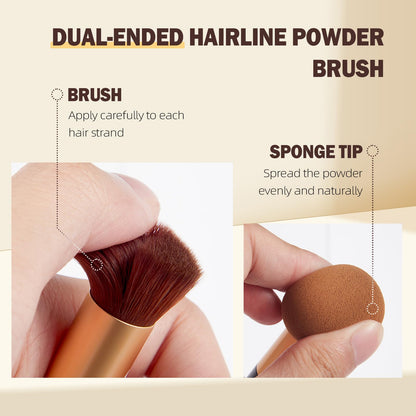 Azonbey Root Touch Up Powder – Instant Gray Coverage & Hairline Concealer (Brown)