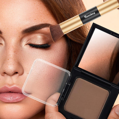 Azonbey Root Touch Up Powder – Instant Gray Coverage & Hairline Concealer (Brown)