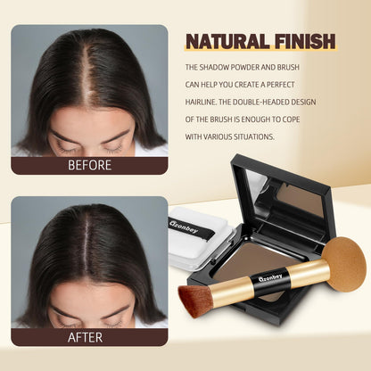 Azonbey Root Touch Up Powder – Instant Gray Coverage & Hairline Concealer (Brown)