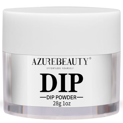 AZUREBEAUTY Bright White Dip Powder – No Lamp Needed, Long-Lasting French Nail Starter (1 oz)