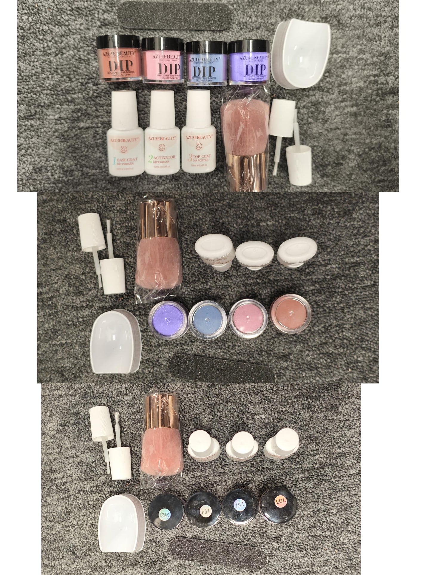 AZUREBEAUTY Dip Powder Nail Kit | Color-Changing Glitter Nails at Home