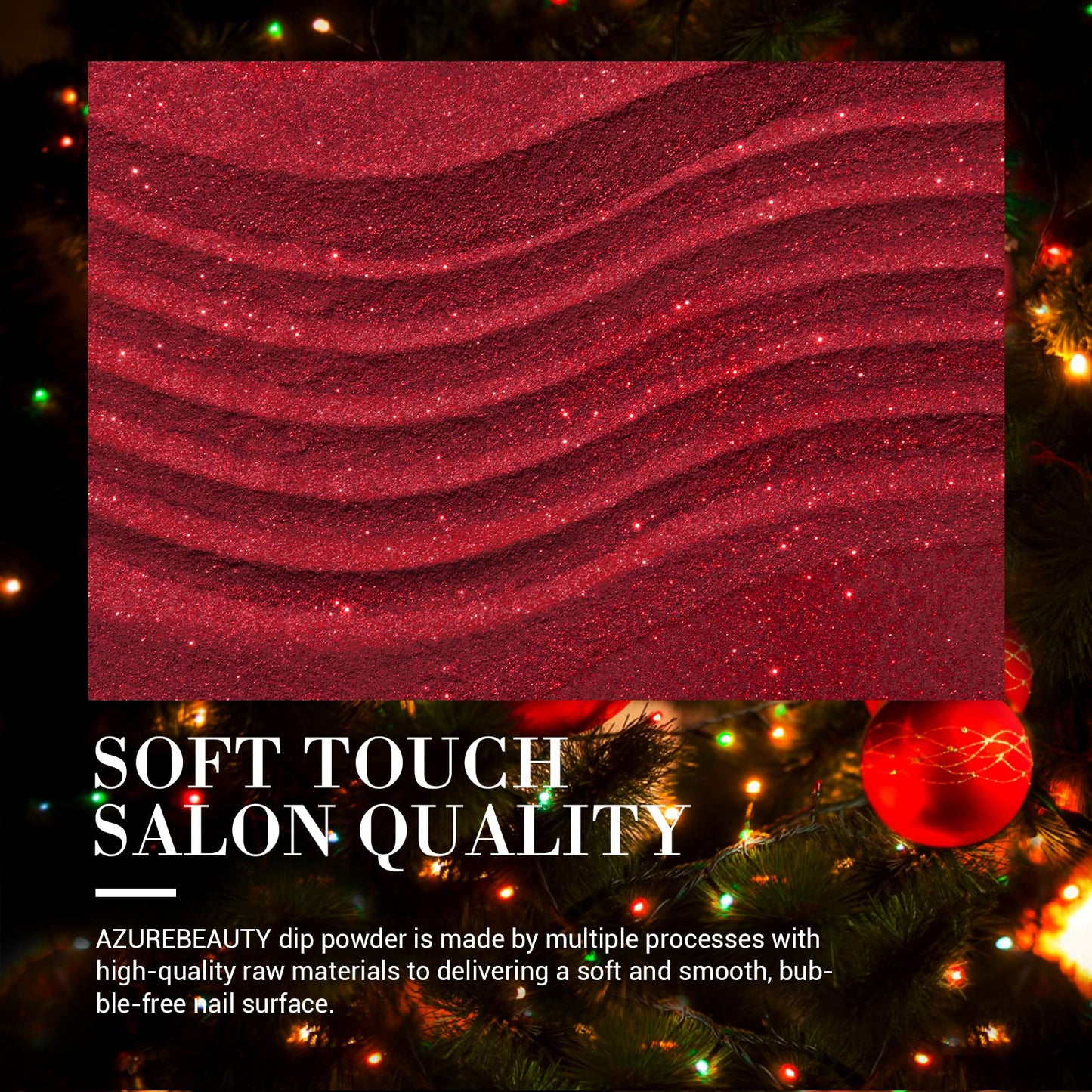 AZUREBEAUTY Dip Powder Nail Set – 6 Glitter Colors, No Lamp Needed