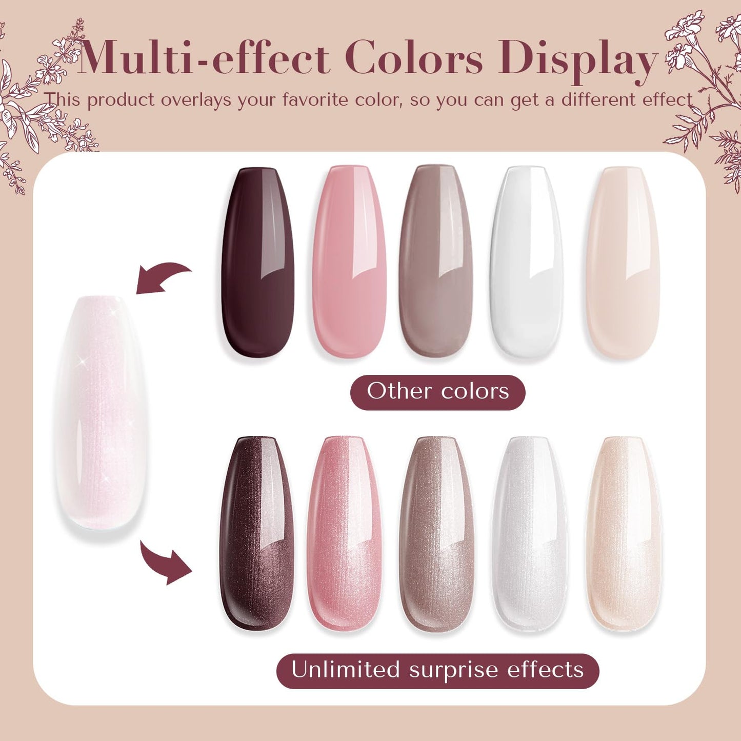 AZUREBEAUTY Nail Polish Set — 4 Colors + Top Coat, Quick-Dry, Natural Finish