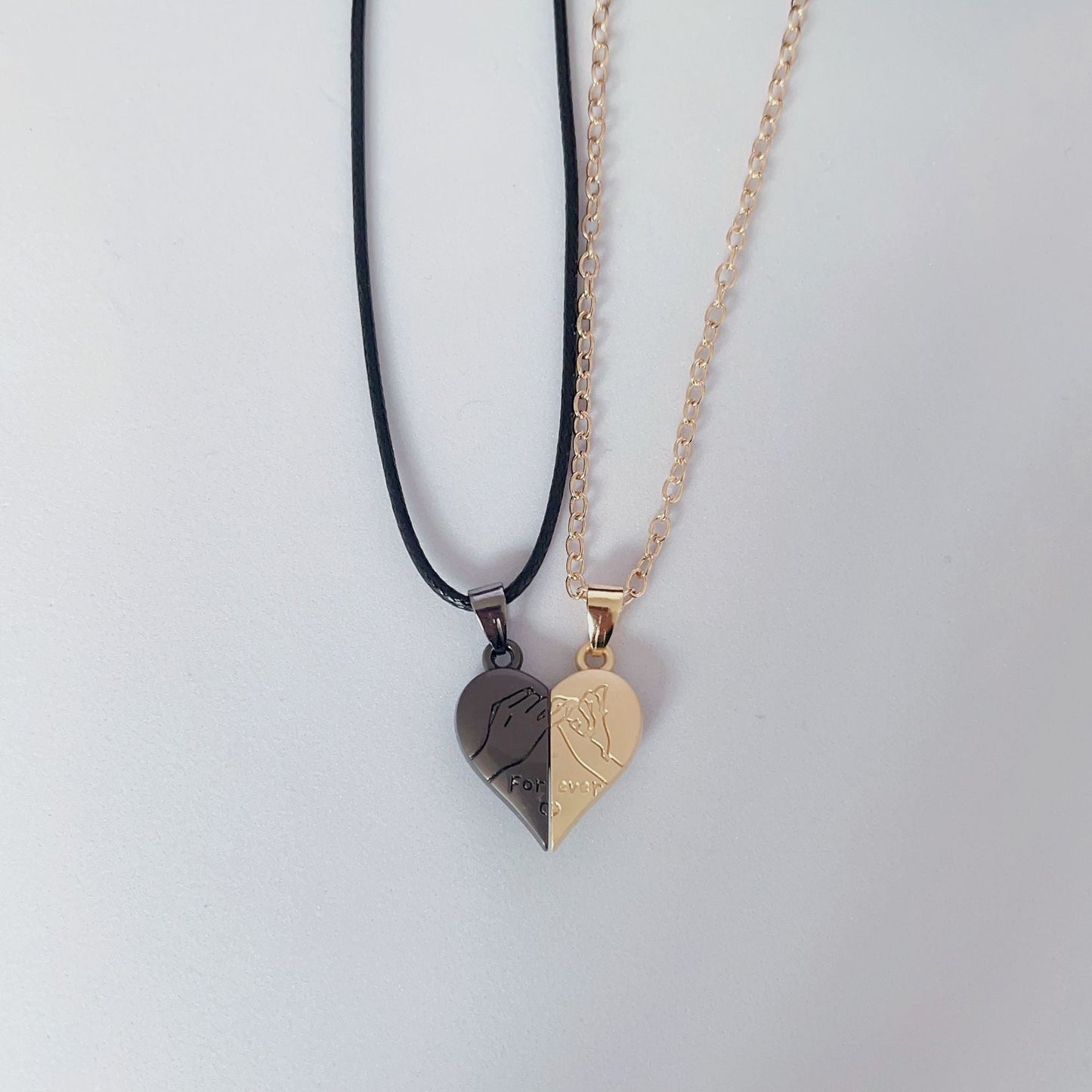 Heart Shaped Magnetic Couple Necklace