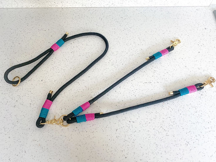 Double Rope Lead - Handmade Paracord Dog Lead