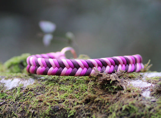 Fairy Glen Braided - Handmade Paracord Dog Collar