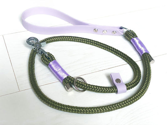 Clip and Slip Lead- Handmade Paracord Dog Lead