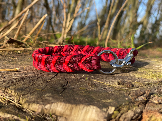 Ruby - Handmade Paracord Dog Collar