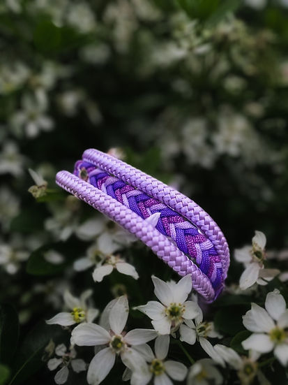 Lavender Haze - Handmade Luxe Dog Collar