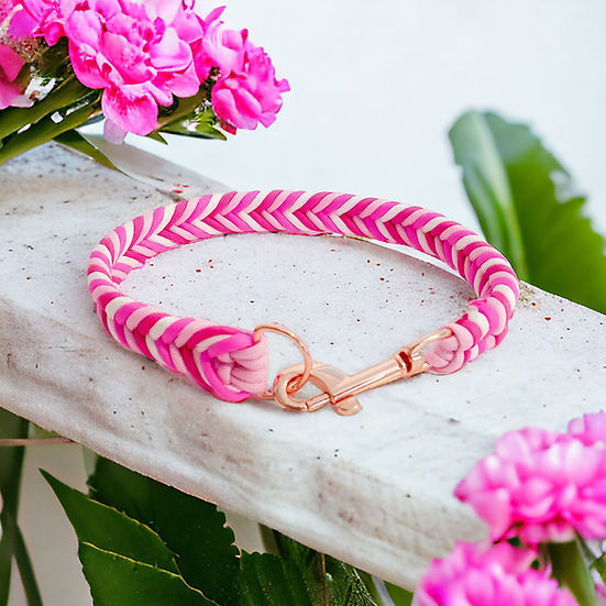 Candyfloss - Handmade Paracord Dog Collar