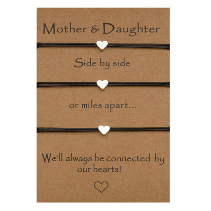 Heart-Shaped Adjustable Mother’s Day Bracelet