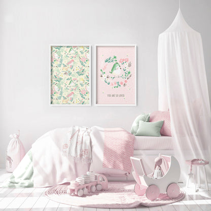 Nursery wall art decor | set of 2 wall art prints