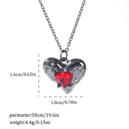 Gothic Spider, Bat, Cross, Skull, and Heart Pendant Necklaces