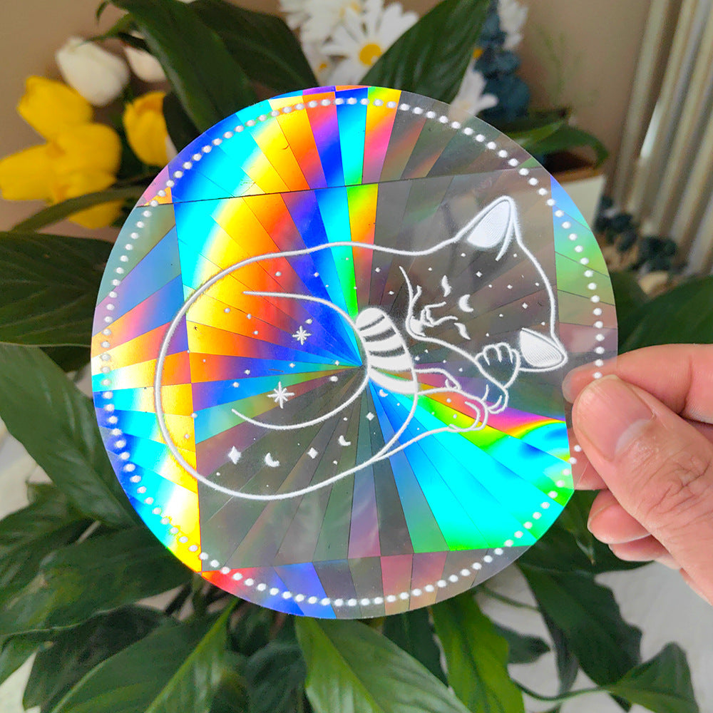 Colourful Suncatcher Rainbow Prism Glass PVC Window Film