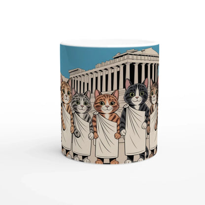 Ancient Greece & Cats Ceramic Mug – 11oz
