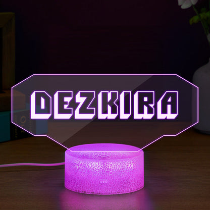 Custom Gaming LED Sign Gamer Tag Night Light - 15 Fonts