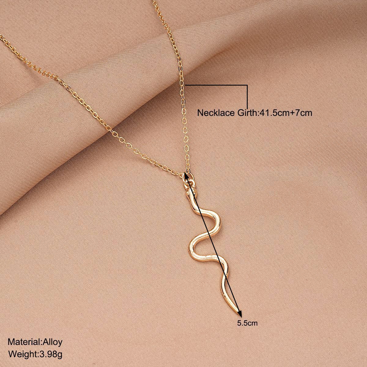 Simple Long Snake Necklace