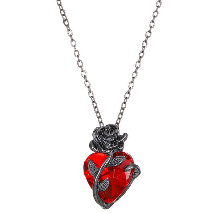 Rose Heart Love Necklace