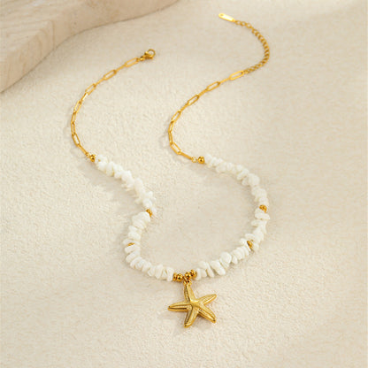 Beach Ocean Style Shell Necklace & Bracelet
