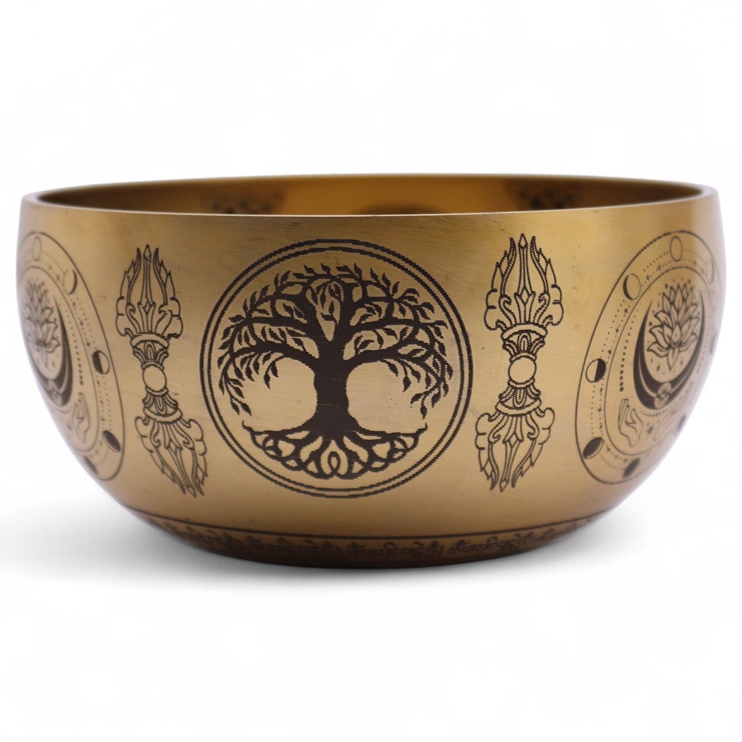 Pure Brass Etched Buddha - Set of 4 - Approx 3.85kg