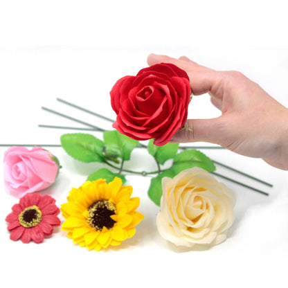 Craft Soap Flowers - Sml Sunflower - Yellow