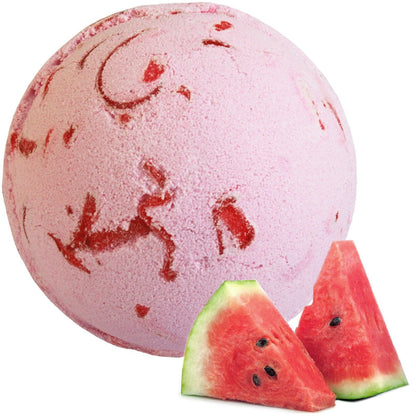 Watermelon Bath Bombs (Pack of 3) – Large 180g Tropical Fruity Fizzers with Coconut Butter