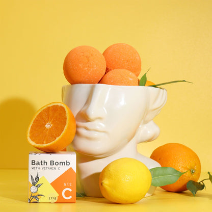 Vitamin C Infused Bath Bomb with Essential Oils