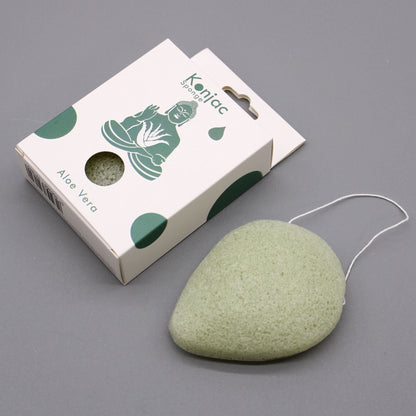 Teardrop Konjac Sponge - Aloe Vera - Healing
