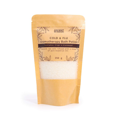 Aromatherapy Bath Potion in Kraft Bag 350g - Colds & Flu