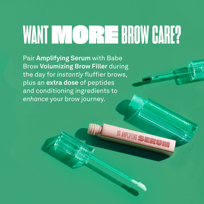 Babe Original Volumizing Eyebrow Filler - Tinted Brow Gel with Peptides & Biotin (Black)