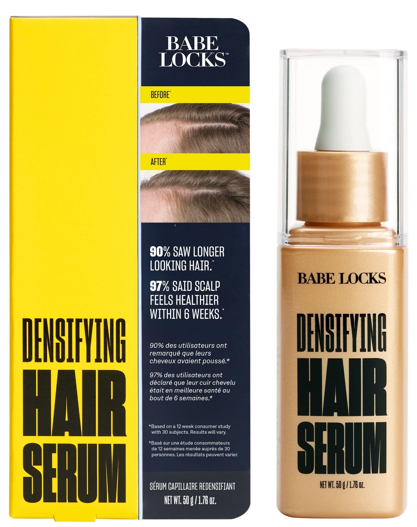 Babe Original Locks Densifying Hair Serum – Thicker-Looking Hair for Men & Women