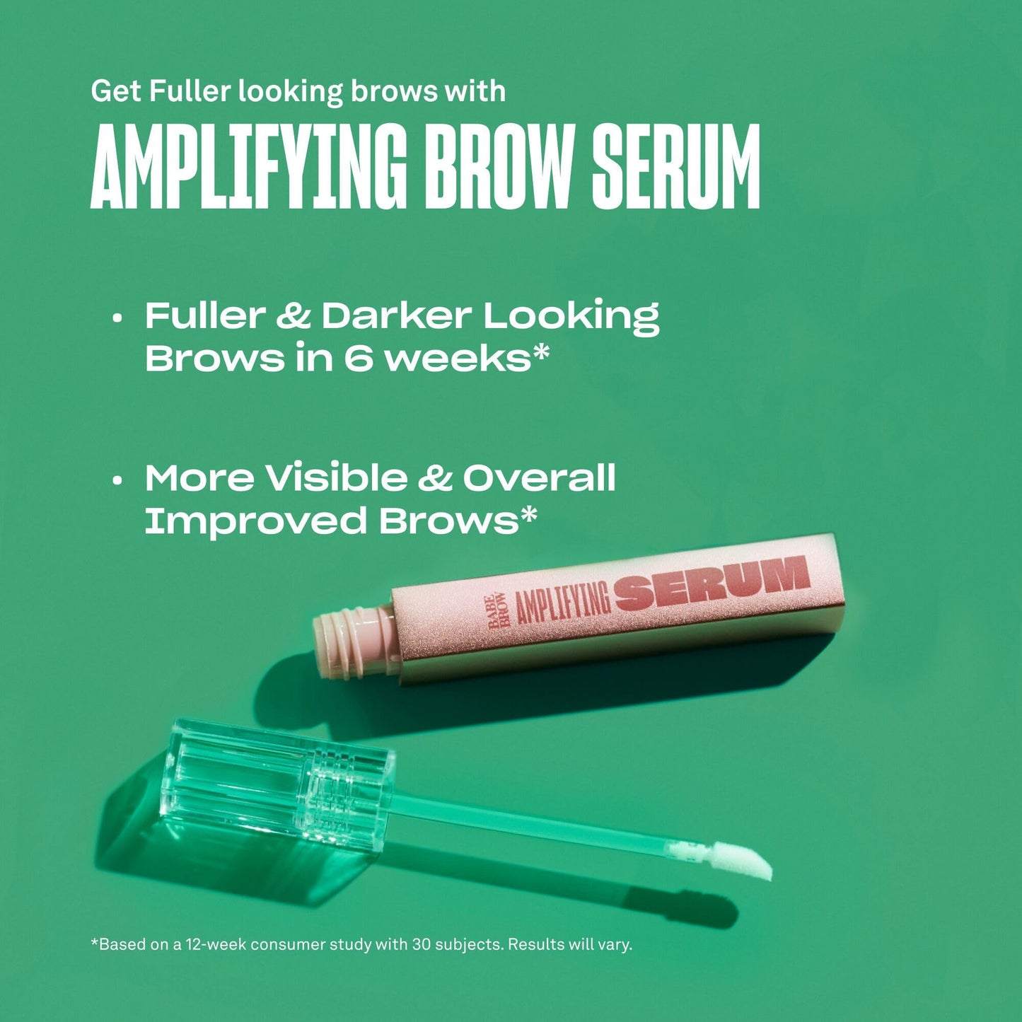 BABE ORIGINAL Eyebrow Serum – Thicker Brows with Castor Oil, Biotin & Amino Acids