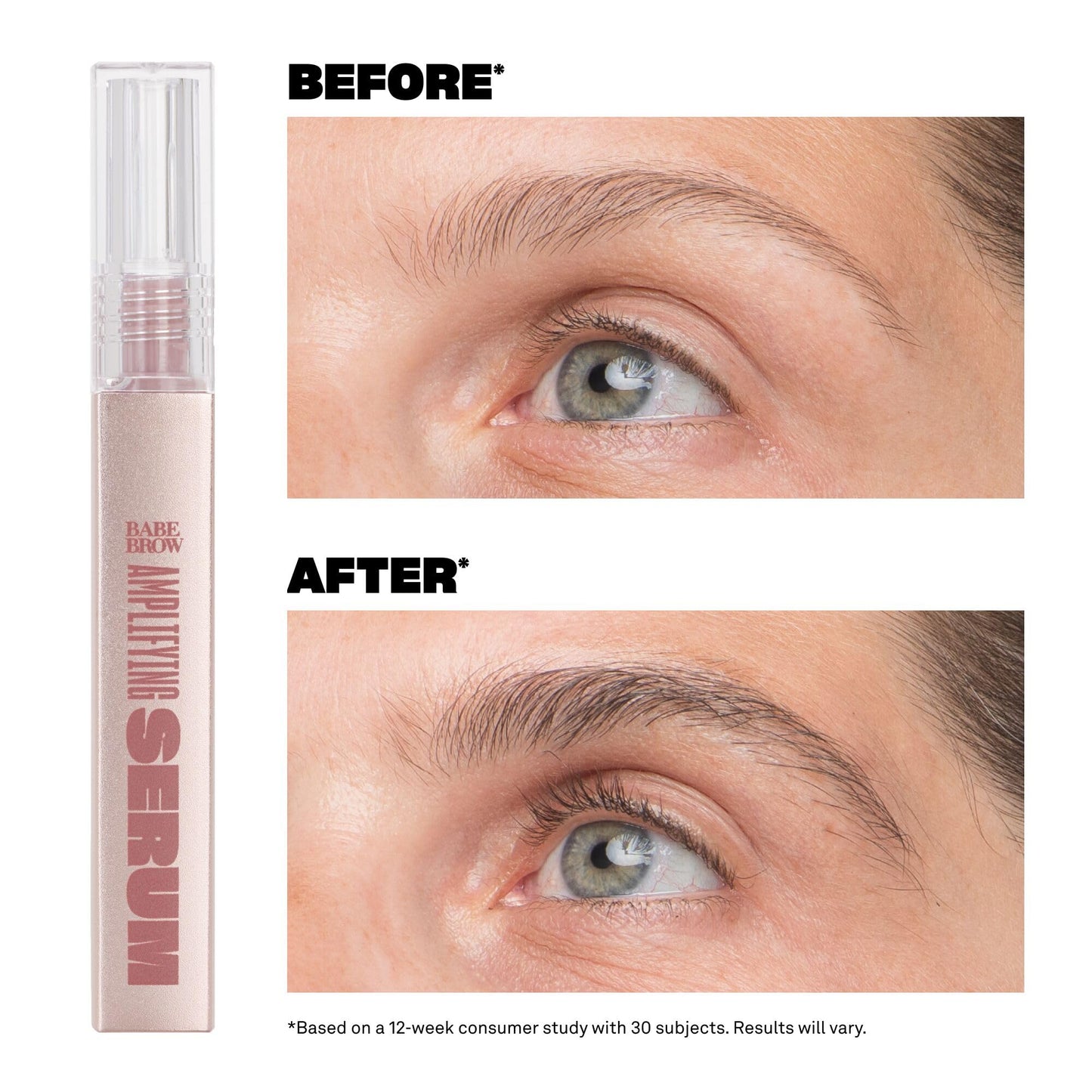 BABE ORIGINAL Eyebrow Serum – Thicker Brows with Castor Oil, Biotin & Amino Acids