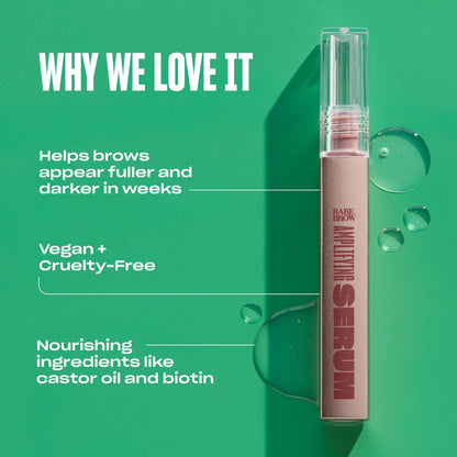 BABE ORIGINAL Eyebrow Serum – Thicker Brows with Castor Oil, Biotin & Amino Acids