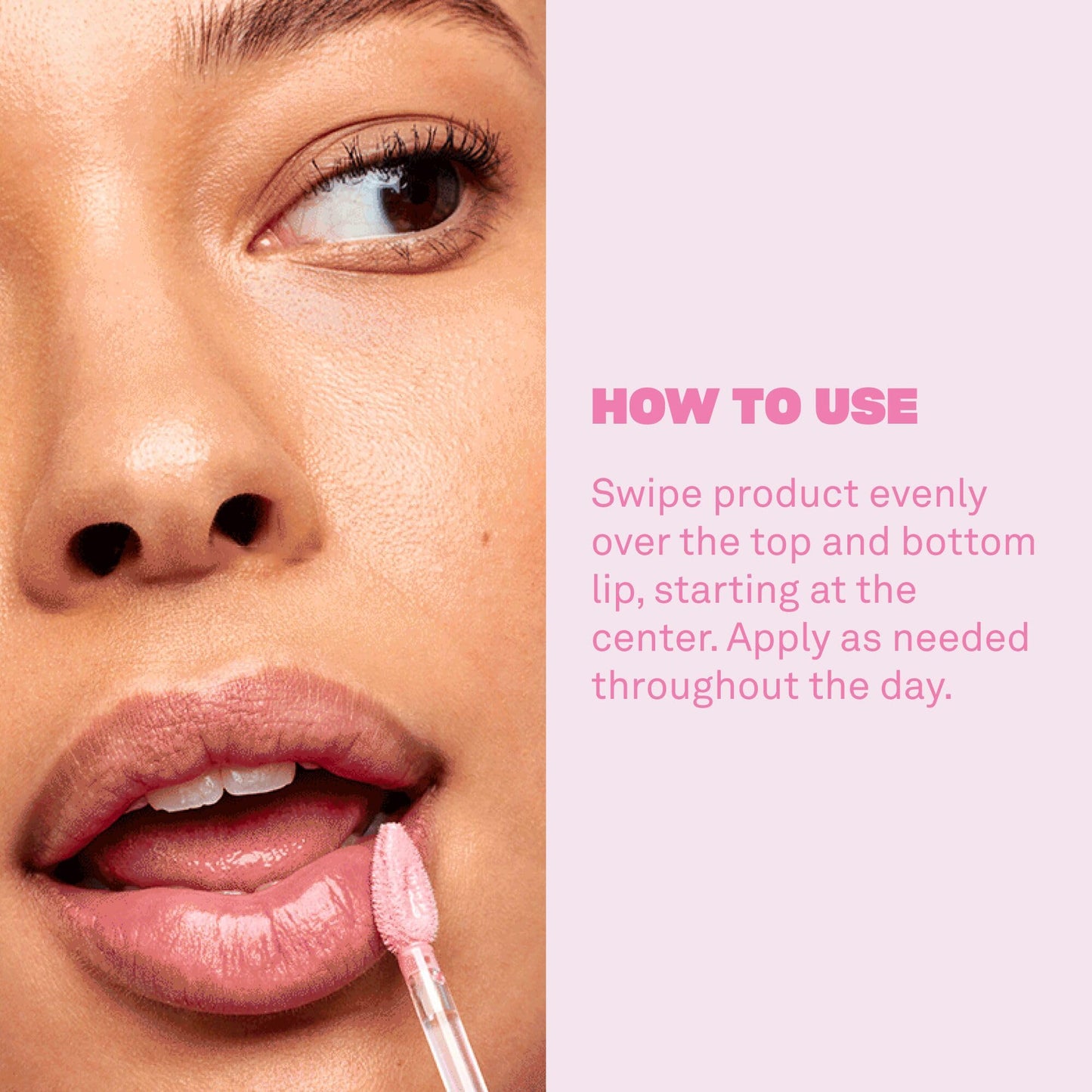 BABE ORIGINAL Glow Plumping Lip Jelly Rose – High Shine Hydrating Lip Gloss