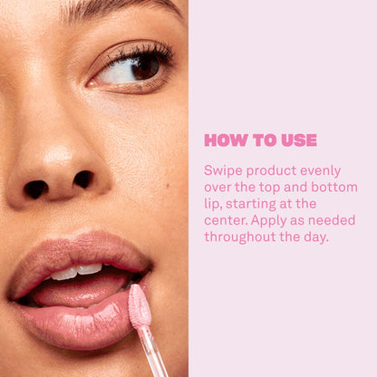 BABE ORIGINAL Glow Plumping Lip Jelly Rose – High Shine Hydrating Lip Gloss