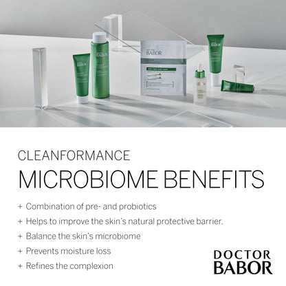 BABOR Cleanformance Moisture Glow Cream — Travel Daily Moisturizer with Prebiotics & Probiotics