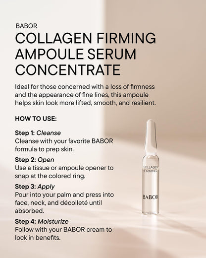 BABOR Collagen Firming Ampoule Concentrate — 7 Day Anti-Aging Serum