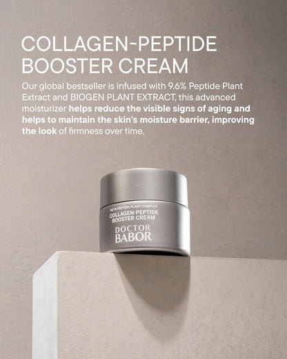 BABOR Collagen Peptide Booster Cream – Firming & Plumping Moisturizer with Hyaluronic Acid & Squalane | Day & Night