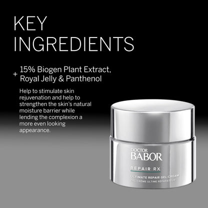 BABOR Doctor Repair RX Ultimate Repair Gel-Cream – Lightweight Daily Moisturizer for Sensitive Skin | 1.7 oz