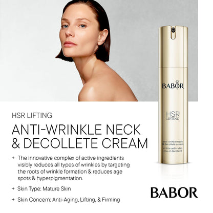 BABOR HSR Lifting Neck & Décolleté Cream | Anti-Aging, Even Tone, Vegan