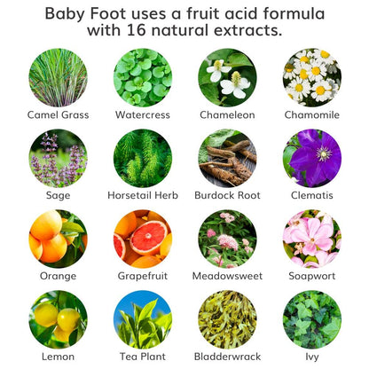 Baby Foot Original Foot Peel for Men – Spa‑At‑Home Foot Mask (Mint) 2.7 oz