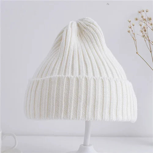 Baby & Toddler Ribbed Knit Beanie Hat, Soft Winter Cap for Boys & Girls (6M–4Y)