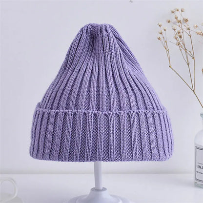 Baby & Toddler Ribbed Knit Beanie Hat, Soft Winter Cap for Boys & Girls (6M–4Y)