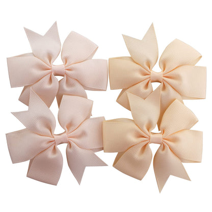 Babymatch 120PCS 3-Inch Pinwheel Grosgrain Ribbon Bows with Alligator Clips – 60 Colors x 2