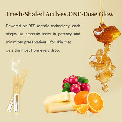 BACHERI Pore Minimizer & Resurfacing Ampoules – 30 x 1.5ml Niacinamide, AHAs & Hyaluronic