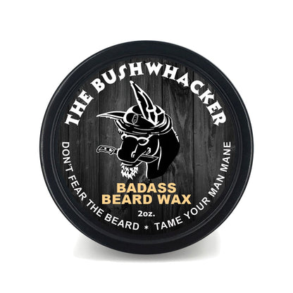 Badass Beard Care Beard Wax – The Bushwhacker Scent, 2 oz